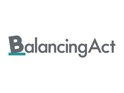 Balancing Act logo balance branding budget logo