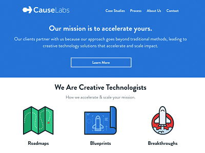 causelabs.com redesign illustration landing page web