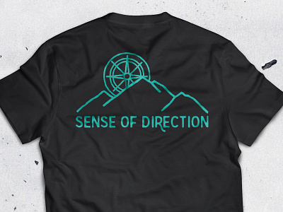 Compass Shirt Apparel Design apparel apparel design compass direction illustration mountain mountain range shirt t-shirt