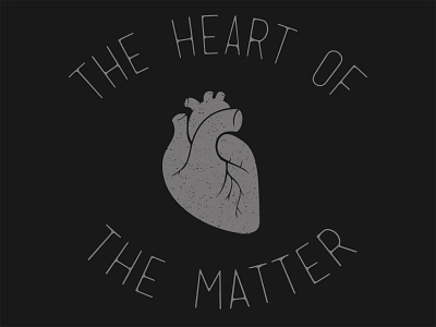 The Heart of the Matter illustration sermon texture type