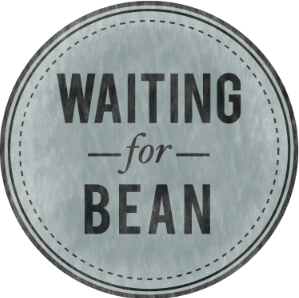 Waiting For Bean logo badge logo texture typography