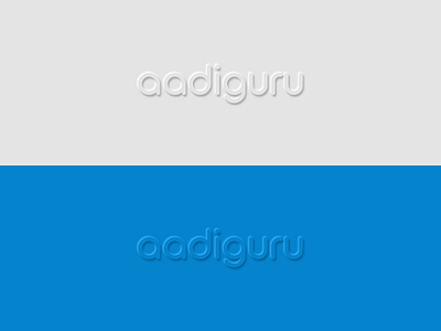 Neumorphism- Aadiguru Logo