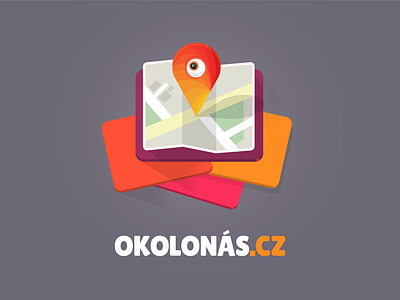 Okolonas.cz eye logo map shadow