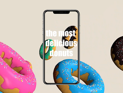 Everyone loves donuts animation cinema 4d creative design donut food
