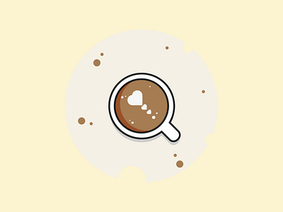 Coffee Love coffee good morning icon illustration india logo vector