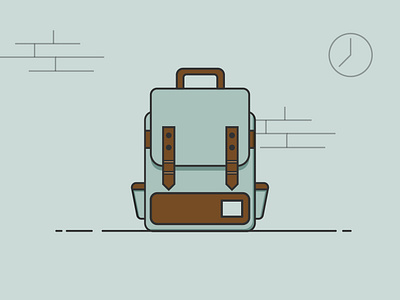 Backpack backpack bag debut design dribbble best shot icon illustration india logo office stylish top 10 travel vector art