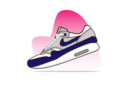 Nike Air Max 1 adidas convers design ecommerce online store shop fashion footwear gradient graphic icon icon set illustration kicks mobile app nike shoes sneaker sneakers sport ui ux design