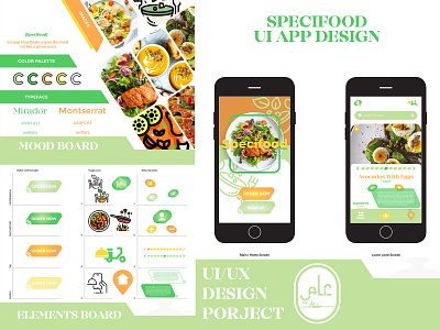 UI DESIGN PROJECT app branding buttons case study coursera food app moodboard ui ux ux study
