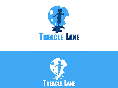 Treacle Lane boy brand lane liquid logo moon vector walking water