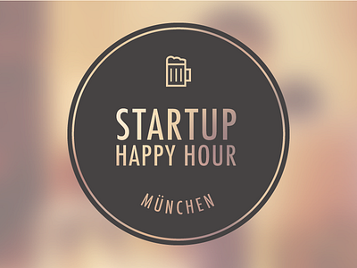 Startup Happy Hour event happy hour logo meetup startup