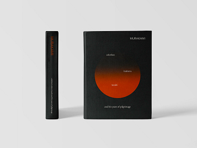 Murakami Cover book book design design illustrator minimal murakami photoshop publication rebrand redesign
