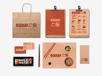 Gohan Restaurant branding branding agency concept design restaurant branding sushi visual identity