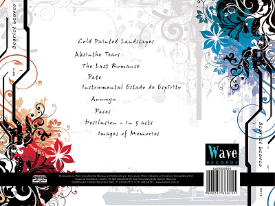 Scarlet Leaves - Backcover graphic design music