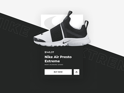 Nike Shoes Card Product brand clean component design desktop figma inspiration minimalist mobile mockup nike product simple ui ui design ui kit ux ux design web design wireframe