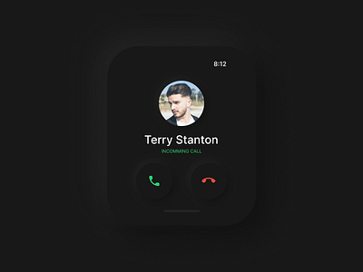 Incoming Call - Soft UI Element