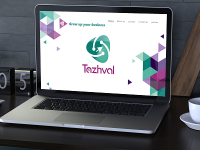 header and logo idea tazhval studio art branding design illustration illustrator typography ui ux web website