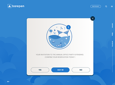 Daily UI #078 - Pending Invitation ashish kumar barepen design dribble flat mockup ux vector web