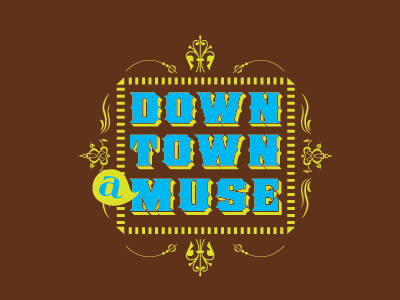 Downtown Muse Logo branding design logo
