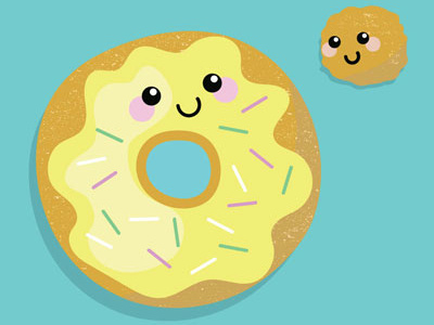 I'm not whole without you donut icing illustration illustrator mom