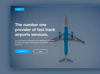 Airport service provider page app branding design idea illustration logo ui ui design ux web design