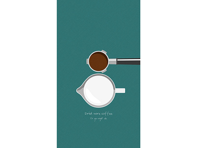 Drink more coffee coffee illustration milk vector
