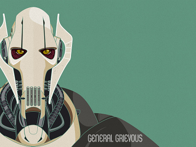General Grievous 2d droid fanart illustration star wars starwars vector vector art