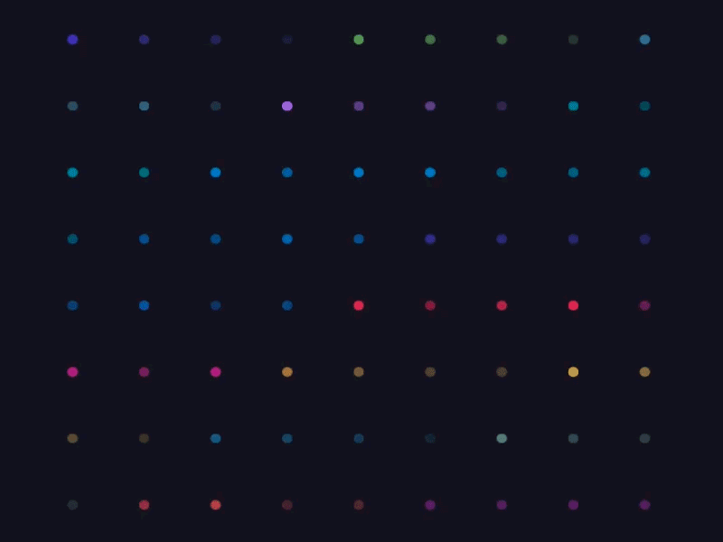 Pulse animation dots svg