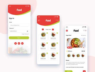 Food App app app design creative design dashboard ui design food app ui icon ui ux vector website
