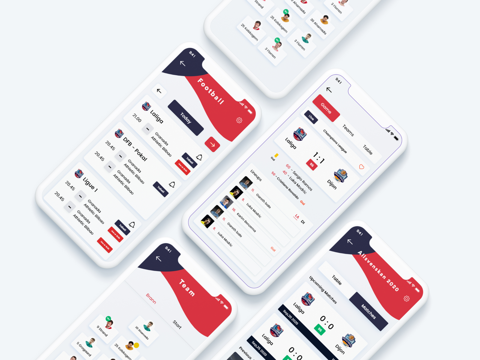 Sport App Design by Nitin verma on Dribbble