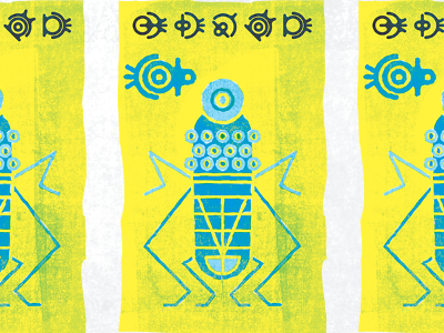 Alien Stamps... drawing photoshop print stamps texture