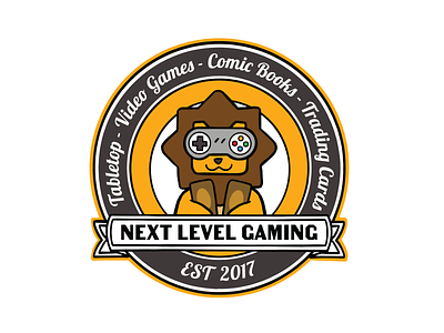 Next Level Gaming Logo branding comic books design illustration illustrator logo procreate tcg video games