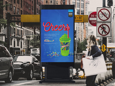 7-Eleven Franchise 3d art 3d design 3d type 3d typography advertising advertising agency award billboard branding dallas new york slurpee straw typography urban design