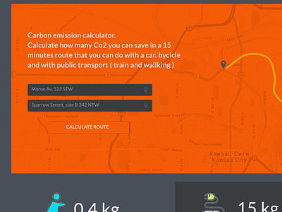 Daily UI / Day #004 - Carbon Footprint calculator