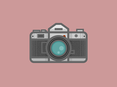 Canon AT-1 design icon illustration illustrator minimal vector