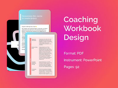 Coaching Workbook / Ebook / Handbook / Brochure in PowerPoint