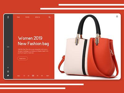fashion bag design fashion flat ui ux web website