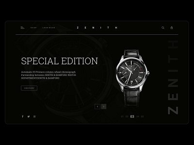 Special Edition Watch branding design fashion figma flat ui ux web website