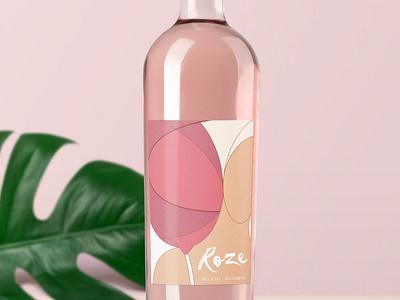 Wine Rose graphicdesign illustration label packaging labeldesign