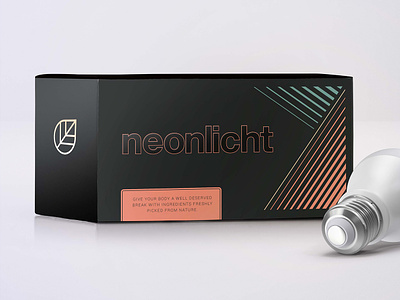 Neonlicht Chaga Chai 80s graphicdesign hypster logo pa packaging retrodesign