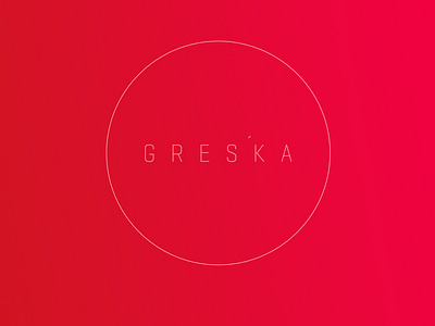 Greska (mistake) graphic design logo design logotype minimalistic