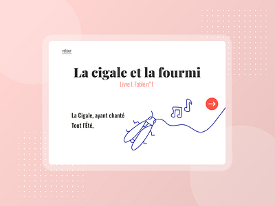 Jean de la Fontaine website : Storytelling animation children design fable illustration immersion interface story storytelling ui