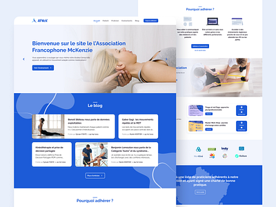 AFMcK — Website — Association association blue design health interface jumbo landing page medical ui ux website
