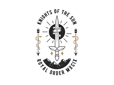 Knights Of The Sun illustration adobe illustrator design illustration minimalist t shirt design