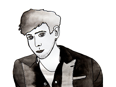 Hedi Slimane // Illustration for my book "An Ode to Fashion"