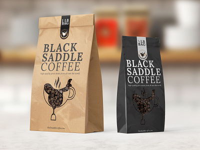 Black Saddle Coffee branding coffe design graphic design logo packaging packaging design
