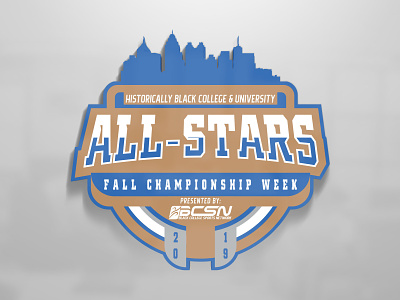 BCSN Fall All Star logo atlanta branding broadcasting college design graphic design hbcu logo sports