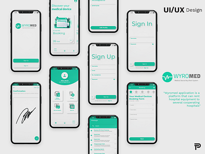 Wyromed Application design mobile apps mobile design mockup rent rent apps ui ux