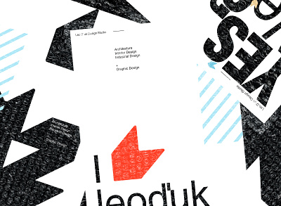 Posters for LeoD`uk Design Studio. Lviv \ 2020 branding digital graphic design icon illustration poster type art typography vector