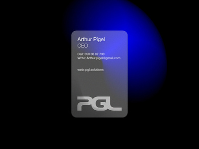 pgl corporate identity_business card design