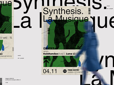 Poster \ Synthesis. La Musique 2 edition collage art graphic design poster typography